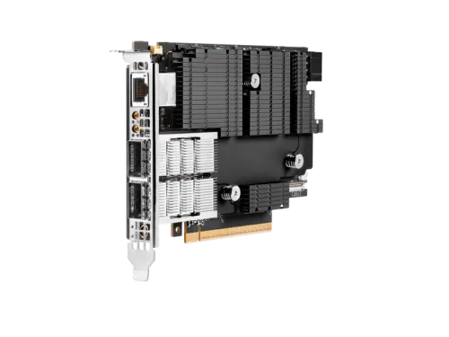 HPE InfiniBand NDR200Ethernet 200GbE 2‑port QSFP112 PCIe5 x16 MCX755106AC‑HEAT Adapter P65333-B21