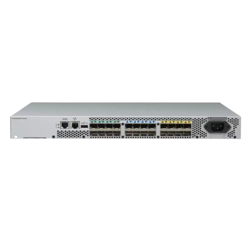 HPE SN۳۶۰۰B ۳۲Gb ۲۴۲۴ Power Pack+ ۲۴‑port ۳۲Gb Short Wave SFP۲۸ Fibre Channel Switch R۸P۲۸A