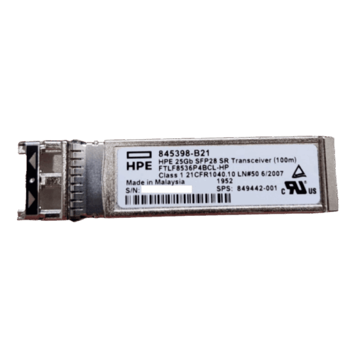 HPE ۲۵Gb SFP۲۸ SR ۱۰۰m Transceiver ۸۴۵۳۹۸-B۲۱